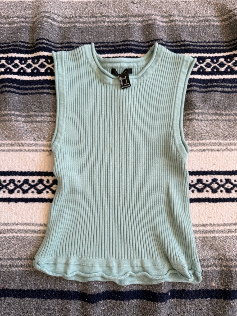 Forever 21 Ribbed Tank Top in Mint Size Small